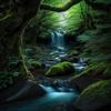 5D Waterfall Diamond Painting Kits - Green Forest Full Round Diamond Crystal Arts Crafts Kits, for Adults and Kids, for Home Decor & Wall Decor Gifts (16 X 20 Inch) view 1