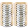 Caydo 24 Pieces 2.5 Inch Embroidery Hoops Bulk Small Cross Stitch Hoop Bamboo Circle Mini Embroidery Hoops for Christmas Ornaments, Art Craft Home Decoration view 1