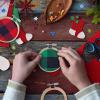 Caydo 24 Pieces 2.5 Inch Embroidery Hoops Bulk Small Cross Stitch Hoop Bamboo Circle Mini Embroidery Hoops for Christmas Ornaments, Art Craft Home Decoration view 4