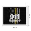 American Yellow Flag 911 Dispatchers 5D Diamond Art Painting Kits Full Drill Pictures Arts Craft for Home Wall Decor for Adults DIY Gift 12"x16" view 2