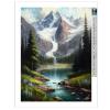 CoHraeu 5D Diamond Painting Kits for Adults - DIY Landscape Waterfalls Diamond Art Kits for Beginner Full Drill Cute Diamonds Painting Gem Art for Home Wall Decor 12x18 inch view 2