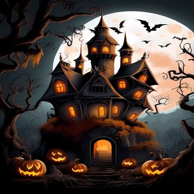 Worihut 5D Diamonds Painting Kits for Adults,Halloween Castle DIY Full Round Diamond Art Perfect for Autumn Handmade Gifts Relaxation and Bathroom Decor 20 X 30inch