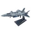 Aolly Diecast 1/100 Scale J-20 Fighter Model Jet Airplane Model Die-Cast Model Plane for Collection Festival Gift with Stand Home Ornaments view 1