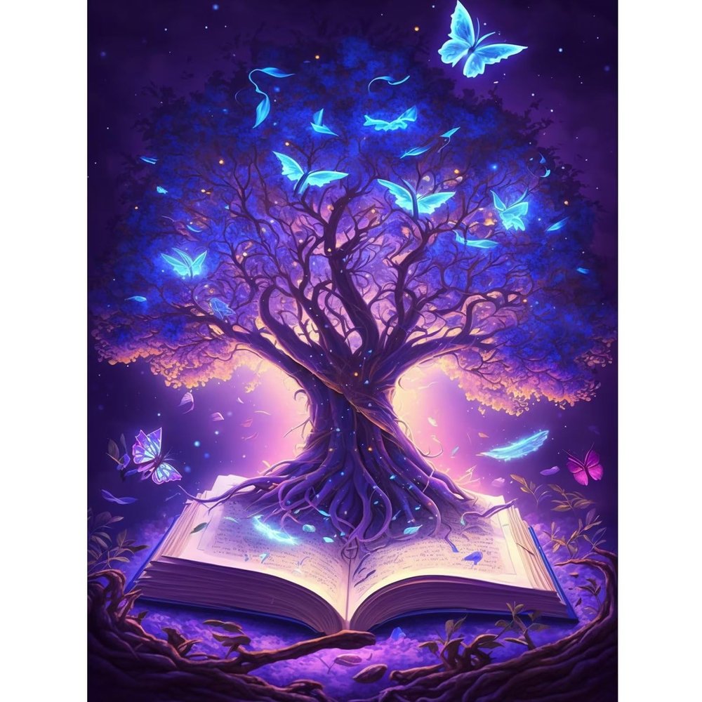 CoHraeu Diamond Art Painting Kits for Adults -Tree of Life Full Drill Diamond Dots Paintings for Beginners, Round 5D Paint with Diamonds Pictures Gem Art Painting Kits DIY Adult 8x12 inch