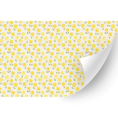 HTV4U Puff Floral Heat Transfer Vinyl (Little Yellow Flowers, 20" x 1 Yard) - Patterned 3D Iron on Vinyl Paper, Graphic Design Printed Patterns for Special Event