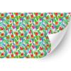 HTV4U Puff Floral Heat Transfer Vinyl (Parrot and Tropical Garden, 20" x 5 Yards) - Patterned 3D Printed Heat Press Paper, Iron on Vinyl, Graphic Design for T-Shirt view 1