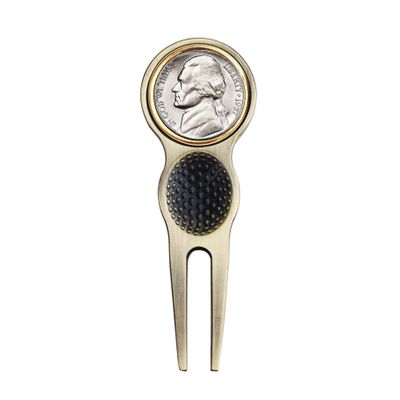 US 1957 Jefferson Nickel 5 Cent BU Uncirculated Coin Magnetic Golf Ball Marker Divot Tool NEW Birth Year Anniversary