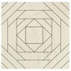 Barn Quilt DIY Sign | Unfinished Wood Quilt Block Painting Sign | DIY Painting Craft Kit for Adults | Farmhouse Wall Art and Quilting Decor (9 inches, Classic Pineapple Quilt) view 1