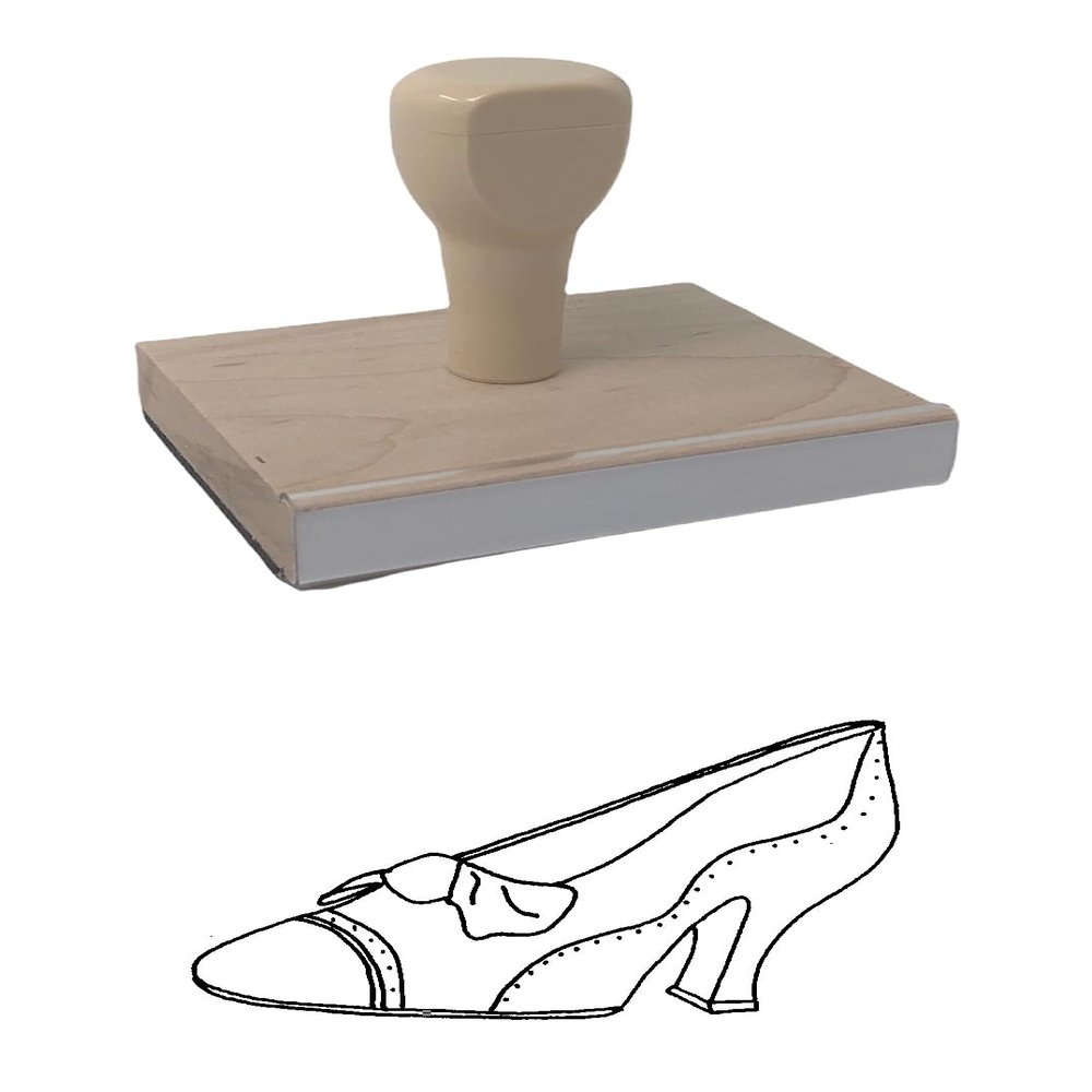 Hampton Studios Summer Court Rubber Stamp, 2 X 3 Wood Stamp