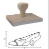 Hampton Studios Summer Court Rubber Stamp, 2 X 3 Wood Stamp view 4