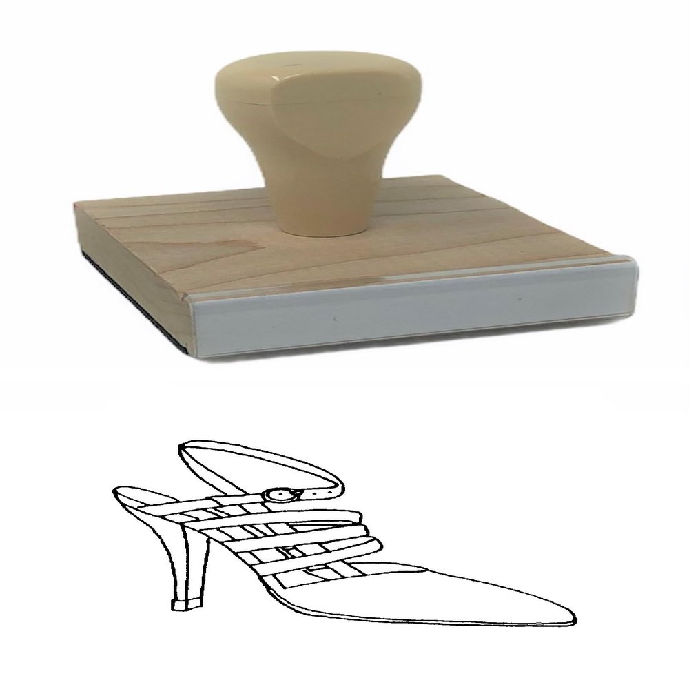 Hampton Studios Snappy Straps Sm Rubber Stamp, 2 X 2 Wood Stamp
