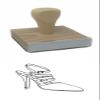 Hampton Studios Snappy Straps Sm Rubber Stamp, 2 X 2 Wood Stamp view 1