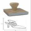 Hampton Studios Snappy Straps Sm Rubber Stamp, 2 X 2 Wood Stamp view 4