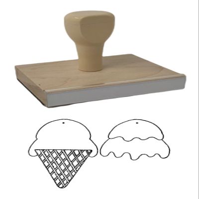 Hampton Studios IC Photo Peek Rubber Stamp, 3 X 4 Wood Stamp