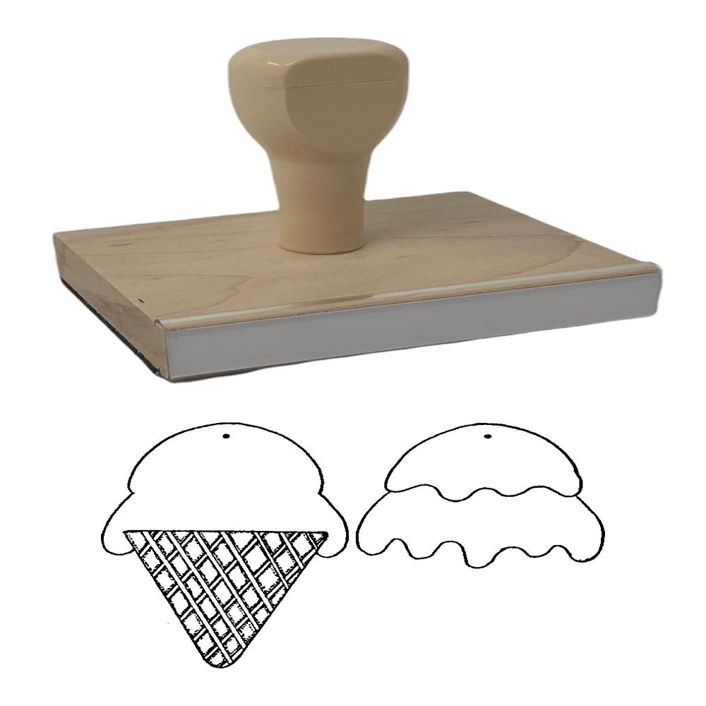 Hampton Studios IC Photo Peek Rubber Stamp, 3 X 4 Wood Stamp