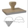 Hampton Studios IC Photo Peek Rubber Stamp, 3 X 4 Wood Stamp view 1