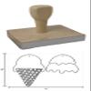 Hampton Studios IC Photo Peek Rubber Stamp, 3 X 4 Wood Stamp view 4