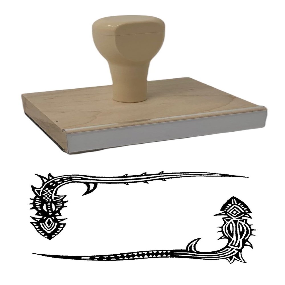 Hampton Studios Pelicos Address Label Rubber Stamp, 3 X 4 Wood Stamp