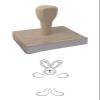 Hampton Studios Rabbit Yo Yo Rubber Stamp, 3 X 2 Wood Stamp view 1