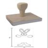 Hampton Studios Rabbit Yo Yo Rubber Stamp, 3 X 2 Wood Stamp view 4