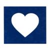 6x6 Mat Bevel Cut for 3x3 Photos - Precut Brooke Blue Suede Heart Shaped Photo Mat Board Opening - Acid Free Matte to Protect Your Pictures - Bevel Cut for Family Photos, Pack of 1 Matboard Show Kit view 1