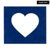 6x6 Mat Bevel Cut for 3x3 Photos - Precut Brooke Blue Suede Heart Shaped Photo Mat Board Opening - Acid Free Matte to Protect Your Pictures - Bevel Cut for Family Photos, Pack of 1 Matboard Show Kit view 3