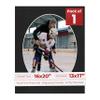 16x20 Mat Bevel Cut for 13x17 Photos - Precut Black Suede Oval Shaped Photo Mat Board Opening - Acid Free Matte to Protect Your Pictures - Bevel Cut for Family Photos, Pack of 1 Matboard Show Kit With view 1