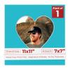 11x11 Mat Bevel Cut for 7x7 Photos - Precut Aquamarine Blue Heart Shaped Photo Mat Board Opening - Acid Free Matte to Protect Your Pictures - Bevel Cut for Family Photos, Pack of 1 Matboard Show Kit view 1