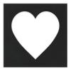 11x11 Mat Bevel Cut for 7x7 Photos - Precut Black Suede Heart Shaped Photo Mat Board Opening - Acid Free Matte to Protect Your Pictures - Bevel Cut for Family Photos, Pack of 1 Matboard Show Kit With view 3
