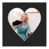 11x11 Mat Bevel Cut for 7x7 Photos - Precut Black Suede Heart Shaped Photo Mat Board Opening - Acid Free Matte to Protect Your Pictures - Bevel Cut for Family Photos, Pack of 1 Matboard Show Kit With view 4