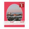 17x21 Mat Bevel Cut for 14x18 Photos - Precut Cardinal Red Oval Shaped Photo Mat Board Opening - Acid Free Matte to Protect Your Pictures - Bevel Cut for Family Photos, Pack of 1 Matboard Show Kit view 1