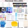 Pmbqifay Epoxy Resin 2 Gallon Kit, Clear Resin Epoxy, Resin Kit - High-Gloss,No Bubbles, Not Yellowing, Self-Leveling Art Resin Casting Resin for DIY Art,Crafts,Jewelry,Table Top,Wood & Resin Molds view 2