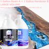Pmbqifay Epoxy Resin 2 Gallon Kit, Clear Resin Epoxy, Resin Kit - High-Gloss,No Bubbles, Not Yellowing, Self-Leveling Art Resin Casting Resin for DIY Art,Crafts,Jewelry,Table Top,Wood & Resin Molds view 3