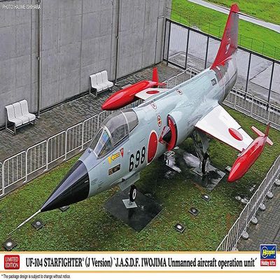 Hasegawa 07527 1/48 Air Self-Defense Force UF-104 Starfighter (J Type) Iwo Jima Drone Operation Team Plastic Model