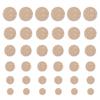 SEMINI 36 Pieces Mixed 6 Sizes Metal Button Alloy Shank Button Round Shaped Sewing Button for Women Men Suit Woolen Coat Shirt Trousers Sewing Crafts (Style087 Matt Gold) view 2