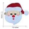 KLORIZ 7'' Large Size Christmas Santa Embroidered Iron On Patches Xmas Christmas Patch Felt Applique Clothing Accessories view 2