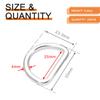 24 Pack Metal D Ring 1 Inch Dog Collar Buckle Seamless D-Rings for Crafts Handbag Harness Webbing, Purse Hardware for Bag Making - Silver view 2