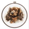 Luca-S Cross Stitch Kit with Hoop Included The Cocker Spaniel view 1
