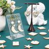 SUNNYCLUE 480Pcs Wood Charms Jump Rings Earrings Making Starter Kit Unfinished Wood Blanks Wooden Blank Charms Earring Hooks Round Pieces Square Heart Moon Star Charms for Jewelry Making Kits Women view 4