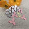 Cutting Dies Stencil,8x5cm Flower Leaf Metal Cutting Dies Stencils for Decorative Embossing Handcraft Template view 1