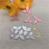 Cutting Dies Stencil,8x5cm Flower Leaf Metal Cutting Dies Stencils for Decorative Embossing Handcraft Template view 4