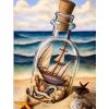 Sea Beach Diamond Painting Kits for Adults Beginners - 5D Full Drill Starfish Shell Round Diamond Art Kits DIY Diamond Dots Paintings with Diamonds Gem Art Picture Crafts Home Decor 18x25 inch view 1