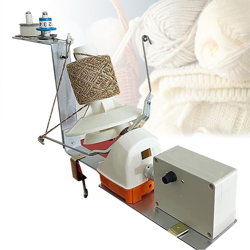 DEHIWI Yarn Winding Machine Low-Noise Adjustable Durable Electric Yarn Ball Winder Home Use Electric Yarn Winder Yarn Winding Machine,Electric Wool Winder