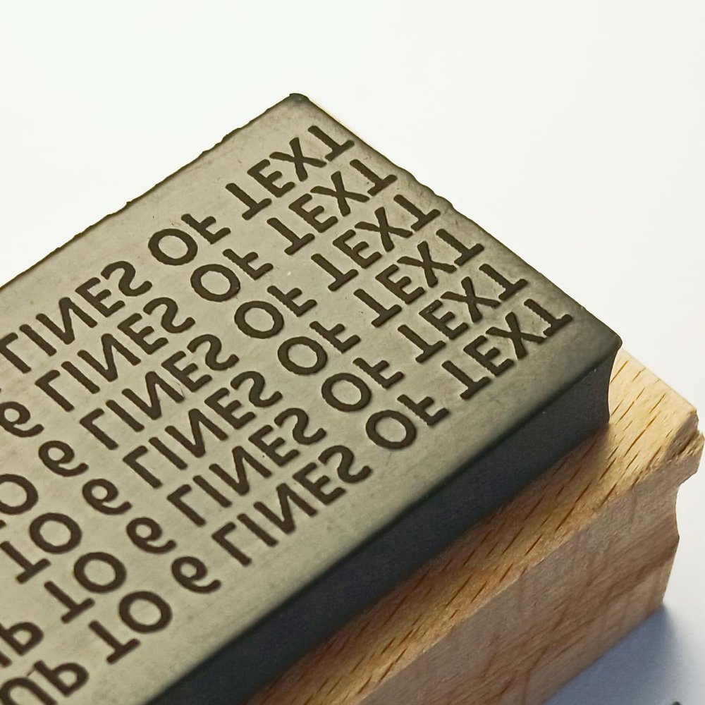 Custom Self-Inking Stamp | Large Text Stamp | Customize Online up to 8 Lines of Text | Stamp for Return Address & Mailing Address | Office Stamps | Ink Stamps