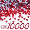 10000PCS Red Hotfix Rhinestones Bulk, Glass Crystal Hot Fix Rhinestones for Crafts Clothes DIY Decoration, SS16, 3.8-4.0mm view 2