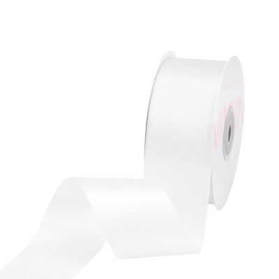 VATIN Double Face White Satin Ribbon 1-1/2" Continuous 25 Yards,White Polyester Fabric Ribbon use for Bows Bouquet, Gift Wrapping, Floral Arrangement Wedding Decoration