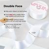 VATIN Double Face White Satin Ribbon 1-1/2" Continuous 25 Yards,White Polyester Fabric Ribbon use for Bows Bouquet, Gift Wrapping, Floral Arrangement Wedding Decoration view 2