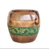 Wooden Yarn Bowl for Knitting and Crocheting | Handmade Yarn Bowl | Decorative Yarn Bowl | Handmade Yarn Bowl | Rosewood Yarn Bowl | Large Yarn Bowl (Dark Green) view 4