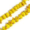HXSCOO 2PCs Lampwork Glass Beads Cute Duck Animal Yellow Spacer Beads DIY Making Bracelets Necklace for Women Jewelry Findings view 2