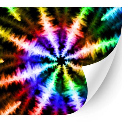 HTV4U Puff Pride Rainbow Heat Transfer Vinyl (Neon Bright Rainbow Tie Dye, 12" x 5 Yards) - Patterned 3D Heat Press Transfer Paper, Graphic Design Printed Patterns
